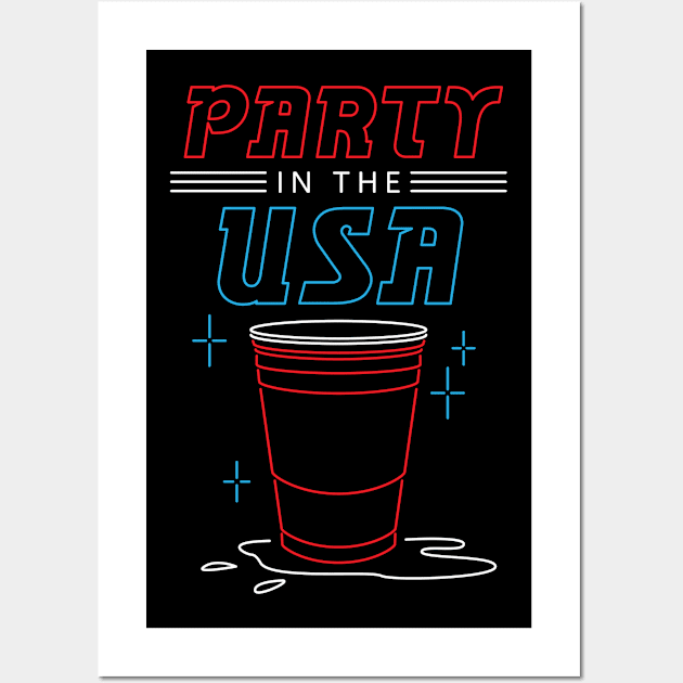 Party USA - 4th of July America Wall Art by fromherotozero